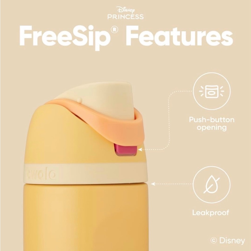 Owala peach and tan  Insulated Water Bottle - Picture 3 of 6